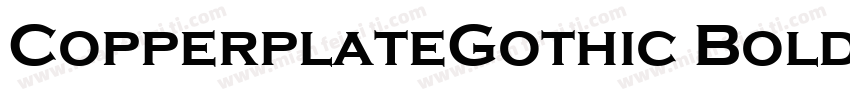 CopperplateGothic Bold 粗体字体转换